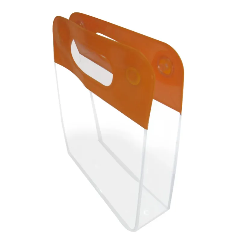 カスタマイズされた透明PVCハンドル化粧品バッグプロモーションアイテムPVCバッグスキンケアバッグ