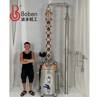 Colonne de reflux en cuivre 100L 200L 300L pour la distillation d'alcool