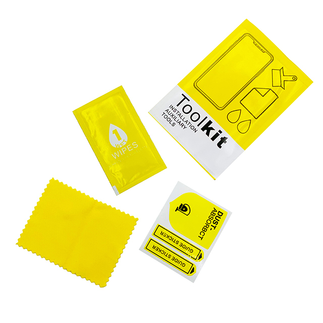 Yellow White Color Alcohol Pads Kit Dust-removal Cloth for Mobile Phone Screen Cleaning Mobile Phone Screen Cleansing Wipes