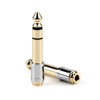 Adaptateur audio 2026 de 3,5 mm à 6,35 mm, convertisseurs jack 6,5 mm et 3,5 mm, connecteur mâle-femelle, prise casque 6,3 mm, électronique grand public