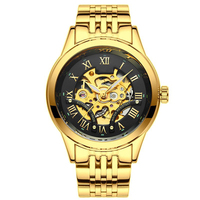 Montre mécanique entièrement automatique pour homme, très vendue, lumineuse, mouvement automatique à remontage automatique, étanche