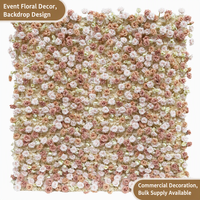 Mur de fleurs artificielles mélangées en gros pour toile de fond de mariage, événements, fêtes, vitrine de centre commercial, décoration de cabine photo