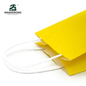 Sacs en papier en gros avec logo, sacs en papier kraft brun recyclé avec poignée, sacs de shopping en papier kraft personnalisés avec votre propre logo - Product Image 6