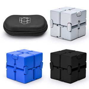 Stres küpü yeni sürüm <span class=keywords><strong>Fidget</strong></span> parmak oyuncakları-stres ve anksiyete rahatlama için Metal sonsuz küp başbakan Ultra dayanıklı duyusal hediyeler - Product Image 5