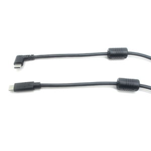 USB 3,0 en ángulo recto personalizado tipo C macho a tipo C macho recto con doble núcleo de ferrita Cable de transferencia de datos de carga rápida - Product Image 4