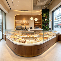 Vitrine de présentation Hongzhan ZBG-053-1 haut de gamme multifonctionnelle avec cadre en métal doré et éclairage LED pour articles de luxe