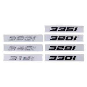 Nouveau Badge de Modèle de Coffre Arrière, Autocollant Lettres 3D Chrome/Noir Mat, Plaque Nom Arrière de Voiture Compatible Séries 1 3 5, Accessoires Auto <span class=keywords><strong>2023</strong></span> - Product Image 4