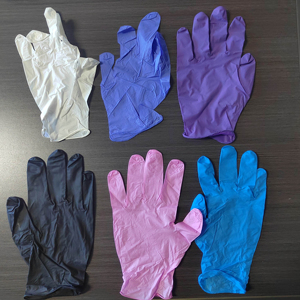 3 mil Tattoo Beauty Salon làm sạch biểu tượng tùy chỉnh LATEX và bột miễn phí kết cấu ngón tay Găng tay dùng một lần Găng tay Nitrile găng tay găng tay - Product Image 2