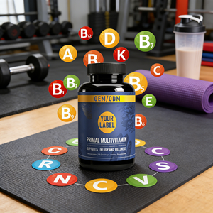 Complément Alimentaire - Capsules Multivitaminées Complètes avec Complexe B, <span class=keywords><strong>Fer</strong></span>, Sélénium, Zinc, Iode pour Adultes, Marque Privée OEM - Product Image 1