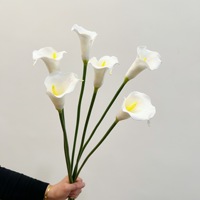 Handgemaakte Cala Lelie Kunstbloemenarrangement voor thuis, bruiloft, afstuderen, Pasen decoratie