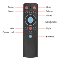 Télécommande vocale portable sans fil 2,4 G à 17 touches avec Air Mouse, Gyroscope, Micro et Apprentissage IR pour Tablette, PC, HTPC, IPTV, Boîtier TV Android