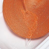 Set de table rond multicolore tissé, résistant à la chaleur et antidérapant, idéal pour les banquets d'hôtel, les mariages et les réunions de famille