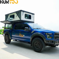 Huntoo Hardtop personnalisable en aluminium pour camionnette, type pop-up, à glisser sur le véhicule, pour camping-car, remorque, pick-up, ou auvent de camping