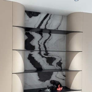 Marmo Bianco Panda Naturale di Lusso Eco-compatibile PerfectStone con Venature Esotiche Bianche e Nere per Progetti di Ville e Hotel - Product Image 4
