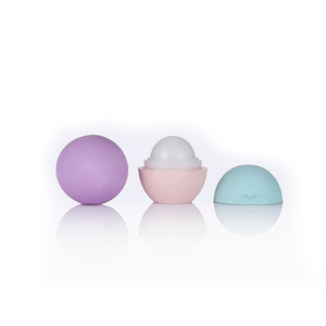 Rỗng Đỏ Tím Đen Dễ Thương Trái Tim Vòng Bóng Hình Dạng Nhựa 7G Rắn Khử Mùi Lip Balm <span class=keywords><strong>Container</strong></span> Bao Bì - Product Image 2