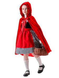 Disfraz de <span class=keywords><strong>Caperucita</strong></span> Roja para Niñas, Disfraz de Carnaval de Halloween para Niños, Fiesta de Fantasía, Disfraz Elegante - Product Image 2
