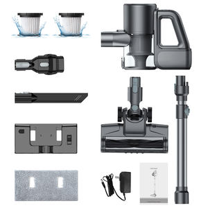 שואב אבק אלחוטי, שואב מקל ומגב 2 ב-1 עם מעמד עצמי ותאורת LED ירוקה לרצפות עץ, שטיחים, רכב ופרווה של חיות מחמד - Product Image 6