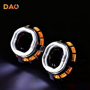 Ojos de Ángel LED de 2.5 Pulgadas (76mm) Cuadrados DRL para Modificación de Faros de Coche con Arnés de Cables - Product Image 2