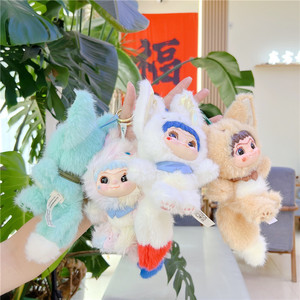 Wakuku 2nd Gen KEYCHAIN-Fox & Rabbit loạt Nhật Ký nghịch ngợm (vinyl & sang trọng sưu tập hợp thời trang trang trí) - Product Image 3