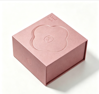 Boîte cadeau de luxe en papier magnétique avec logo personnalisé en relief, boîte à fleurs, emballage cosmétique pour parfum, boîte cadeau pour parfum