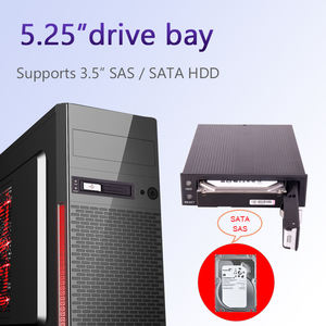 Unestech 트레이가 없는 <span class=keywords><strong>3</strong></span>.5 인치 핫 스왑 SATA /SAS HDD 모바일 랙, 컴퓨터용 5.25 인치 광학 드라이브 베이 지원 - Product Image 2