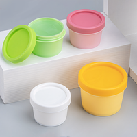 50g 100g pot de crème glacée en plastique écologique emballage de gâteau pot de crème glacée avec couvercle en plastique