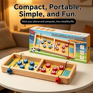 Jeu <span class=keywords><strong>de</strong></span> football <span class=keywords><strong>de</strong></span> table <span class=keywords><strong>en</strong></span> <span class=keywords><strong>bois</strong></span>, jeu <span class=keywords><strong>de</strong></span> fléchettes rapide, jeu <span class=keywords><strong>de</strong></span> société <span class=keywords><strong>de</strong></span> soccer, jeu <span class=keywords><strong>de</strong></span> table interactif familial pour enfants et adultes, Montessori - Product Image 5