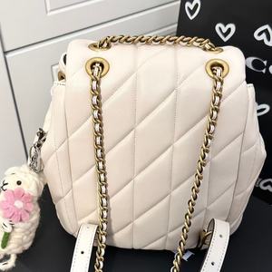 Sacs à dos de luxe en cuir véritable de créateur, sacs à dos de haute qualité pour femmes, grande capacité, avec design diamant, sacs pour femmes - Product Image 4