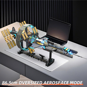 Modèle d'exploration spatiale Haolong Star Space Station Explorer, blocs de construction en plastique ABS électriques, ensemble de jouets pour enfants - Product Image 4