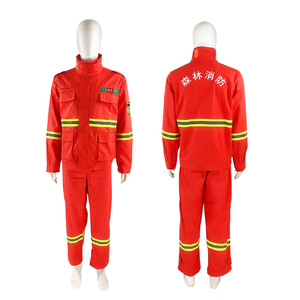 Traje ignífugo de dos piezas para extinción de incendios forestales, ropa de protección para rescate en incendios forestales, suministro de equipo. - Product Image 1