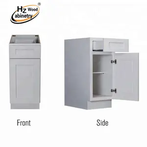 RTA blanc shaker armoires de cuisine pour le marché américain