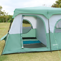 Tente de camping extérieure en gros pour fabricants, 3-10 personnes, grande tente familiale à deux chambres pour 5-8 personnes