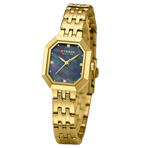 Montre Femme Curren 9108 Nouvelle Collection Luxe en Acier Inoxydable Étanche à Quartz avec Cadran à Aiguilles Élégant et Charme Affaires - Product Image 1