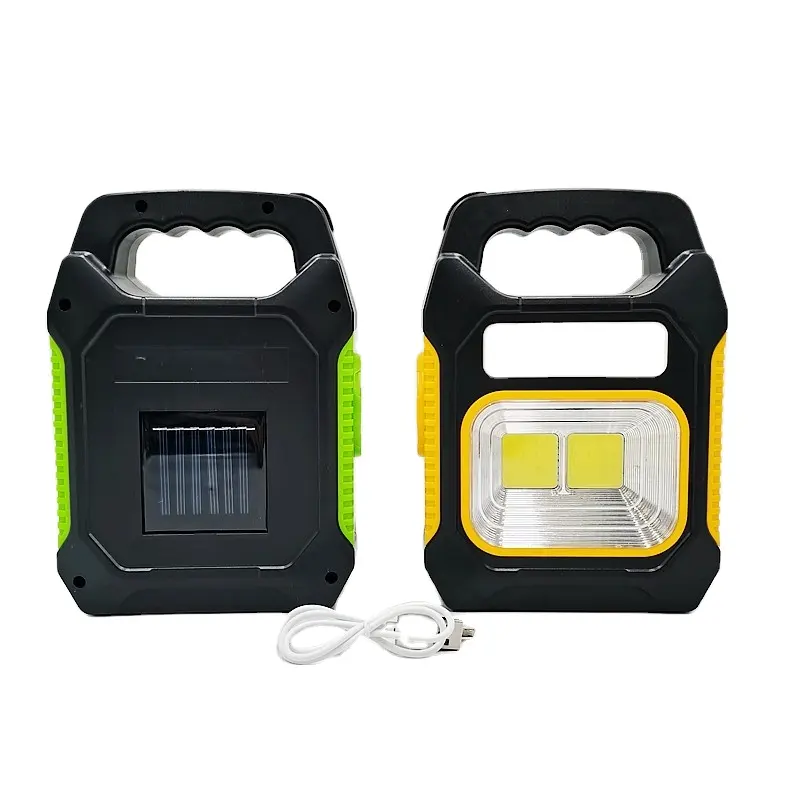 Waterproof Emergency Flashlight LED Light 3 IN 1 Solar USB Rechargeable Brightest COB LED Camping Lantern