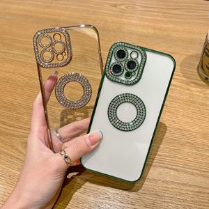 Luxe Bling Diamant Mobile Téléphone Cas Transparent Housse Souple Pour <span class=keywords><strong>iPhone</strong></span> 15 Pro Max 14 13 12 <span class=keywords><strong>11</strong></span> Plus Couverture <span class=keywords><strong>Transparente</strong></span> - Product Image 2