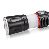 Linterna portátil magnética led, luz de trabajo de alto lúmenes, recargable, táctica, potente, para exteriores
