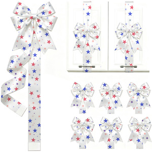 Nastro Decorativo Patriottico per il <span class=keywords><strong>Giorno</strong></span> dell'Indipendenza degli Stati Uniti, Rosso Bianco e Blu, per Caminetto e Armadi, in Poliestere - Product Image 2