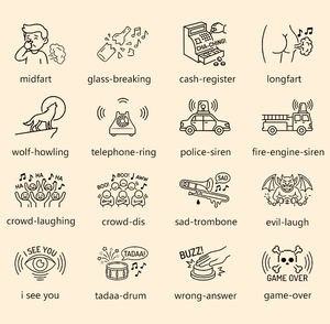 Machine à effets sonores sans fil T16, 16 boutons, générateur de sons de farces avec contrôle <span class=keywords><strong>RF</strong></span> 10m, jouet amusant pour enfants et adultes, idéal pour les fêtes - Product Image 5