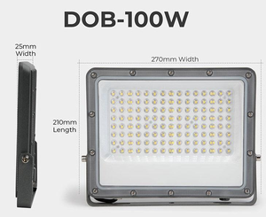 Proiettore LED di Alta Qualità IP66, Luce Bianca Calda ad Alta Luminosità, Lampada Stradale AC 100W-400W - Product Image 6