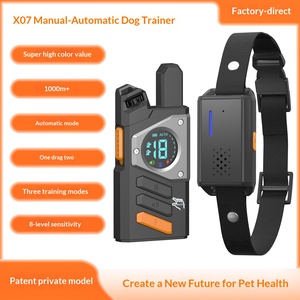 Köpek Eğitim Tasması Uzaktan Kumandalı IP67 Su Geçirmez Uzun Mesafe Havlama Önleyici LED Göstergeli <span class=keywords><strong>2</strong></span>'si <span class=keywords><strong>1</strong></span> Arada Silikon PC Otomatik - Product Image 4
