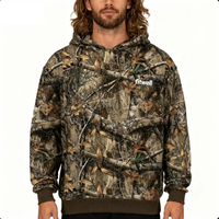Sweat à capuche streetwear surdimensionné avec camouflage sublimé personnalisé Fabricants de pulls Camouflage lourd Vintage