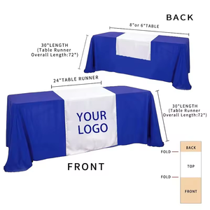 Nappe en tissu polyester imperméable Nappe en spandex imprimée de logo personnalisé pour les salons professionnels Publicité extérieure Événements - Product Image 6