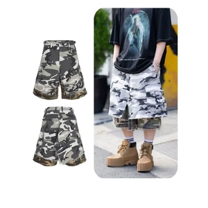 Shorts pour hommes, style streetwear, jeans baggy, <span class=keywords><strong>camouflage</strong></span>, décontractés, amples, longueur genou, cargo, surdimensionnés - Product Image 5