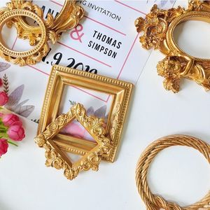 European Victorian Style Resin Mini Angel Oval Photo <b>Frame</b> Jewelry Display Wall Mount Diy Craft Gift For Couples Friends - Product Image 2