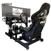 Plateforme de mouvement dynamique 4 axes en silicone et aluminium pour simulateur de course automobile, personnalisée en usine pour usage intérieur