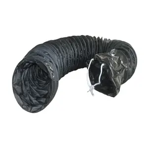 ExD-250MM-5M Schnalle Kupplung Anti Static Pvc Flexible Lüftungs kanal 10 "x 5mtr-Schwarz