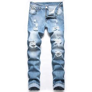 Nouvelle Arrivée – Jean Homme Déchiré et Vieilli de Marque Designer, Taille Mi-Haute, Fermeture Boutonnée, Spandex – Service OEM Écologique de Haute Qualité - Product Image 5