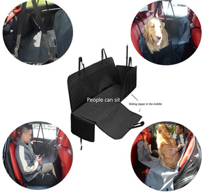 Housse de siège auto pour animaux de compagnie <span class=keywords><strong>MUSE</strong></span> en polyester Oxford respirant et imperméable, durable, pliable, extensible pour siège arrière, toutes saisons - Product Image 6