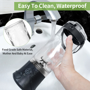 Nhà Máy Bán buôn xách tay 6-Blade nước trái cây tươi Máy xay sinh tố <span class=keywords><strong>USB</strong></span>/Pin hoạt động máy ép trái cây cốc nhựa cho hộ gia đình sử dụng ngoài trời - Product Image 2