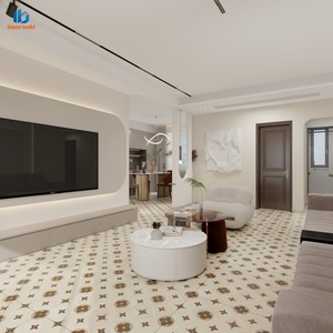 Vente Flash : Carrelage de Sol Intérieur Moderne <span class=keywords><strong>Beige</strong></span> Crème Anti-Rayures et Antidérapant 800x800mm pour Toute la Maison, Salle de Bain, Couloir et Salle à Manger - Product Image 2